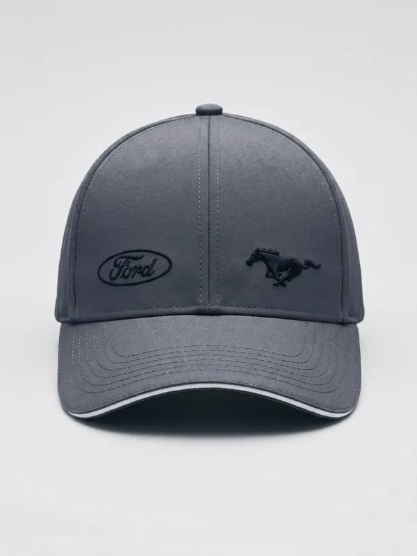 Gorra Baseball Premium Mustang Gris