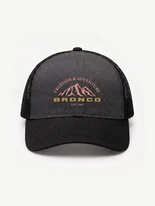 Gorra Trucker Premium Bronco Adventure Gris/Negro