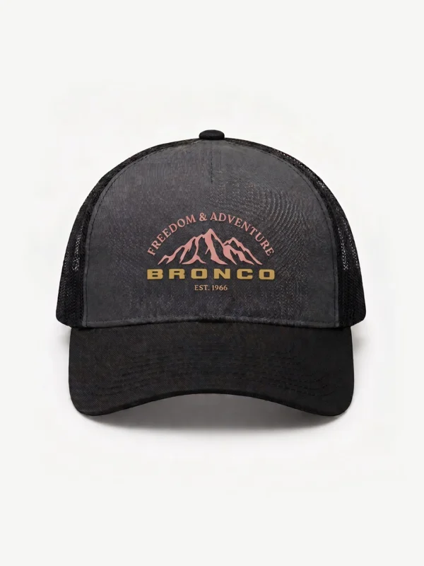 Gorra Trucker Premium Bronco Adventure Gris/Negro