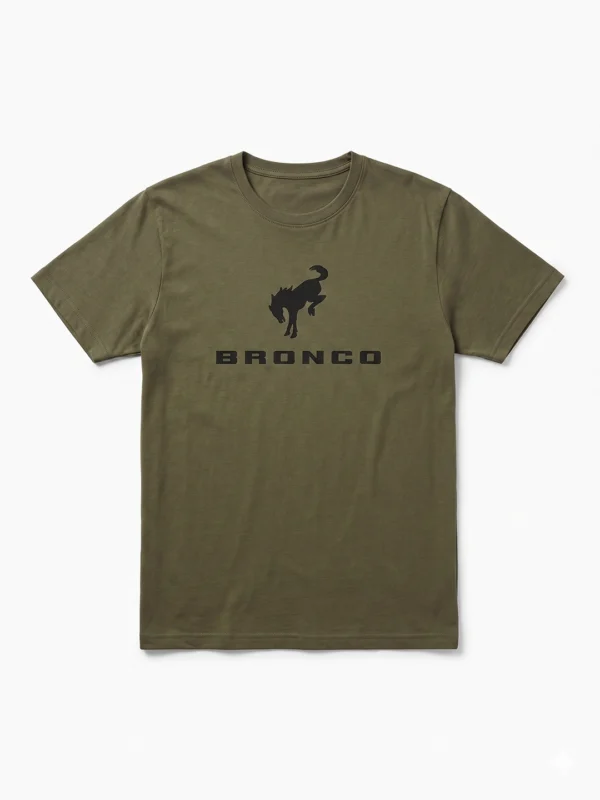 Remera Hombre Bronco Verde militar