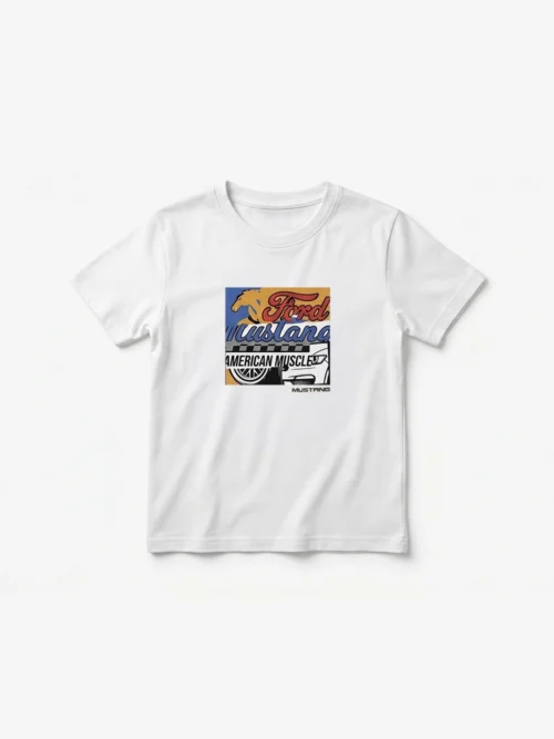 Remera Infantil Mustang Blanco