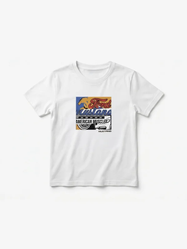 Remera Infantil Mustang Blanco