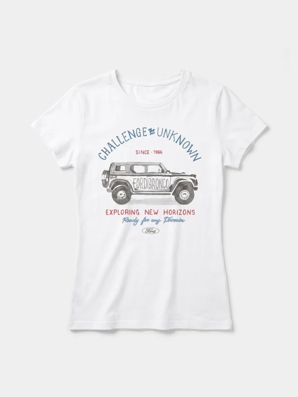 Remera Mujer Bronco Exploring Blanco