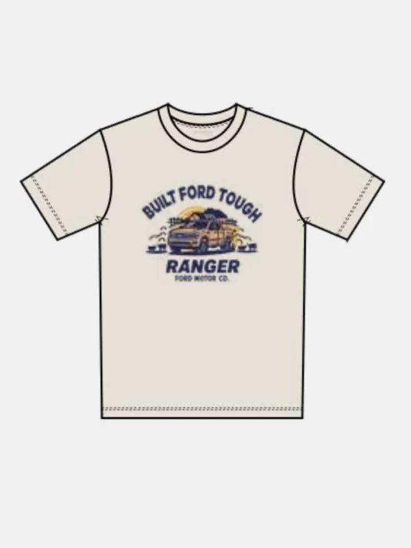 Remera Hombre Ranger Built to Last Blanco