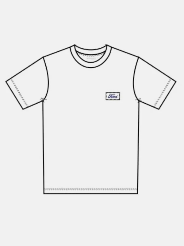 Remera Hombre Vintage Logo Blanco
