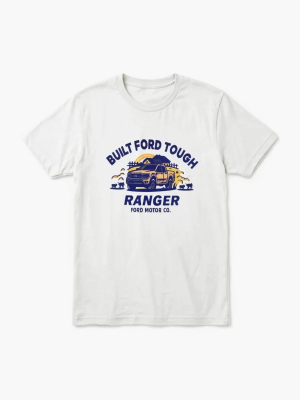 Remera Hombre Ranger Built To Last Blanco
