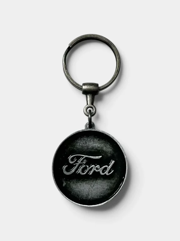 FRD0071 Llavero de Metal Bronco Plata Envejecida Llavero de Metal Bronco Plata Envejecida