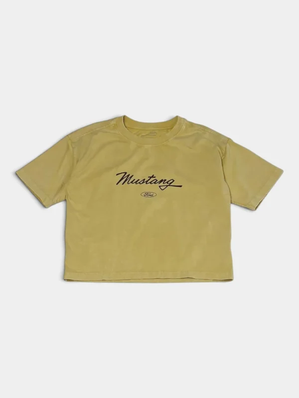 FRD0079_Remera Mujer Mustang Amarillo Mostaza_1 Remera Mujer Mustang Amarillo Mostaza