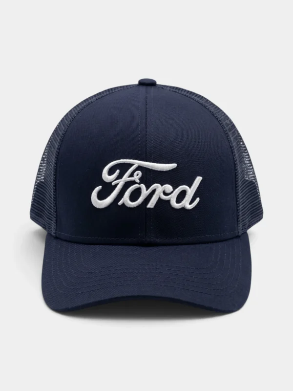 Gorra Trucker Premium Ford Logo Azul Marino