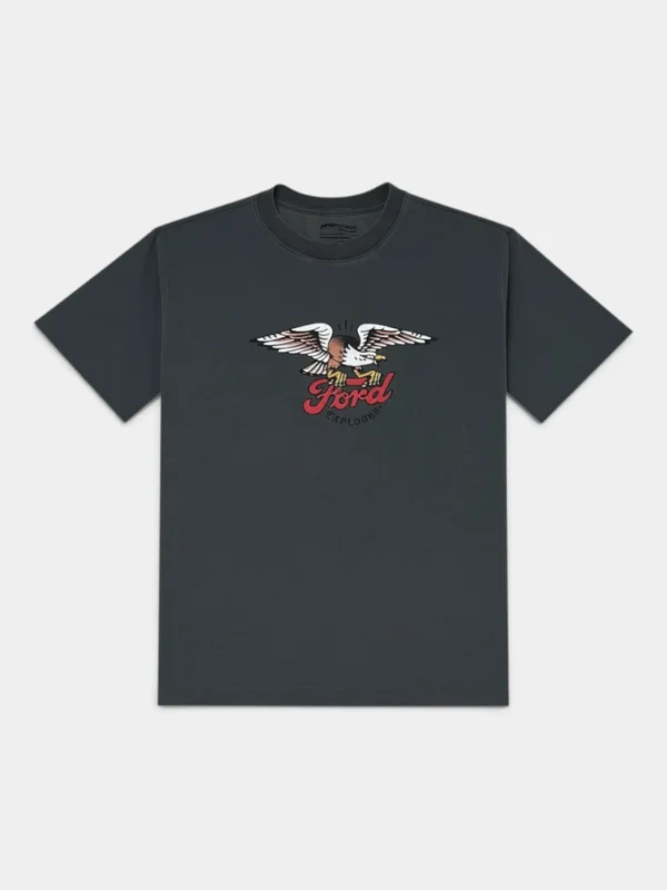 Remera Hombre Explorer Negro Estonado
