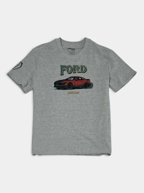 FRD0098_Remera Hombre Mustang Dark Horse Gris Melange Remera Hombre Mustang Dark Horse Gris Melange