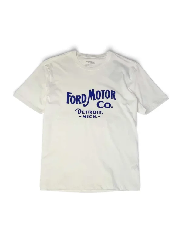 FRD0103 Remera Hombre Vintage Motor Co Blanca Remera Hombre Vintage Motor Co Blanca