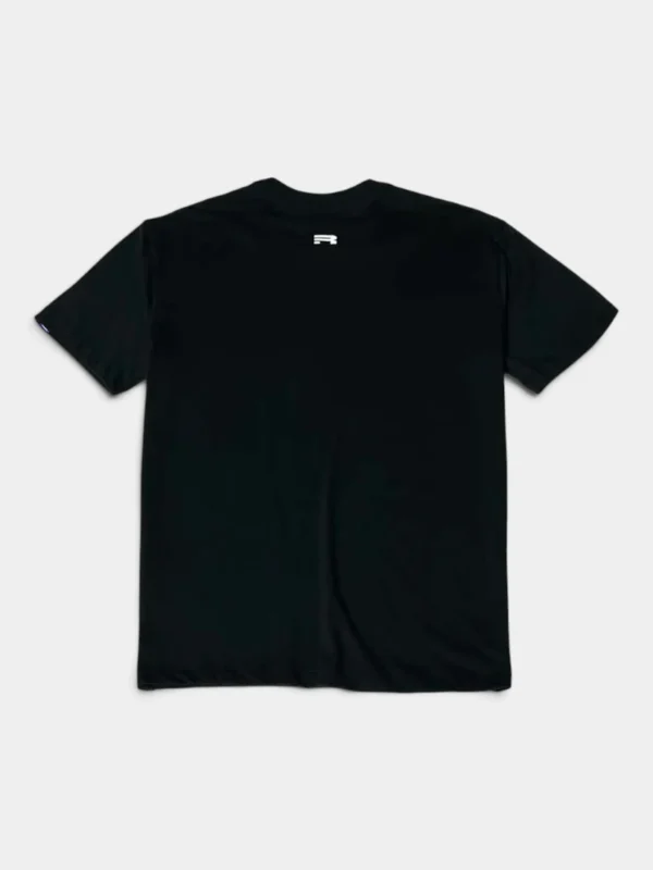 Remera Hombre Racing Logo Neutro Negra